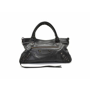 Balenciaga The First Black Lambskin